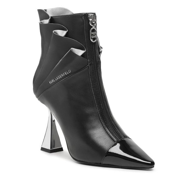 KARL LAGERFELD Čizme KARL LAGERFELD KL32063 Black Lthr