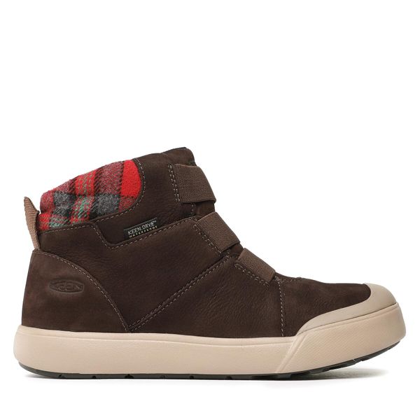 Keen Čizme Keen Elle Winter Mid Wp 1026714 Coffee Bean/Red Plaid