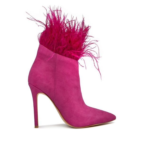 MICHAEL Michael Kors Čizme MICHAEL Michael Kors Whitby Feather Trim 40H3WBFE5S Deep Fuchsia