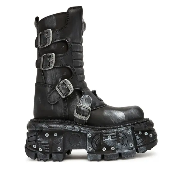 New Rock Čizme NEW ROCK M-373SC-C1 Siva