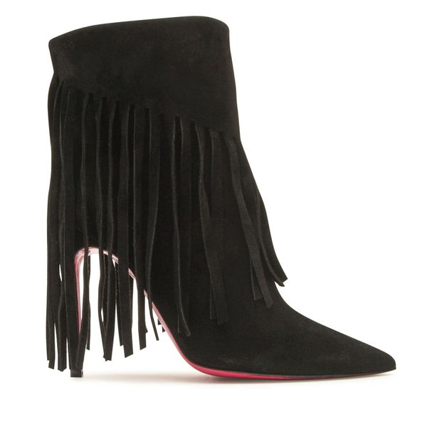 Pinko Čizme Pinko Olympe Tronchetto PE 23 BKJS1 100573 A0N8 Black Z99