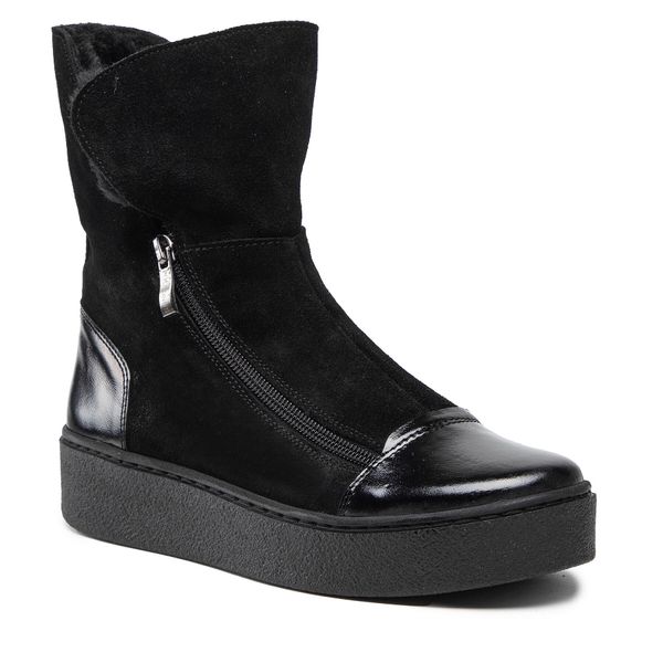 Pollonus Čizme Pollonus 5-1369-001 Czarny Naplak/Czarny Welur