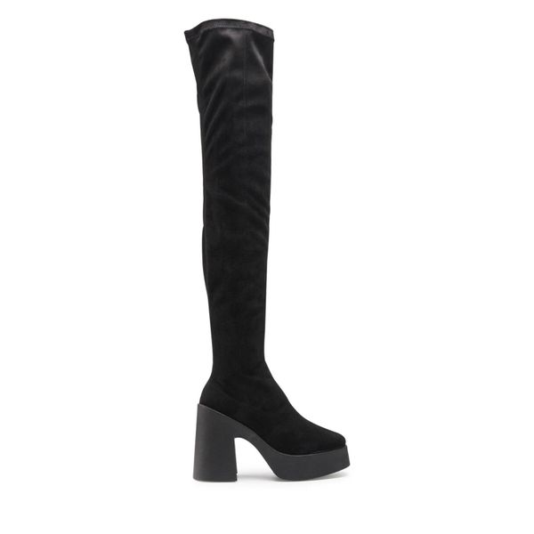 Altercore Čizme preko koljena Altercore Daphne Faux Suede Black