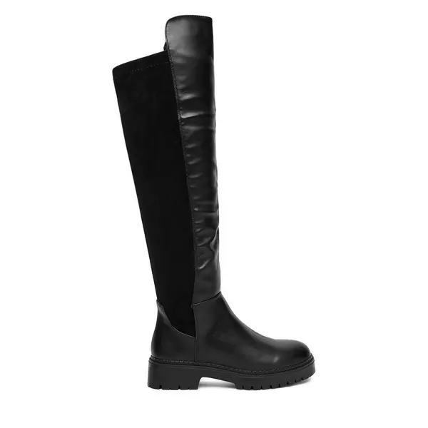 DeeZee Čizme preko koljena DeeZee 58573-10 Crna