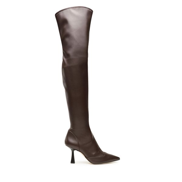 MICHAEL Michael Kors Čizme preko koljena MICHAEL Michael Kors Clara Boot 40F3CLMB5L Chocolate