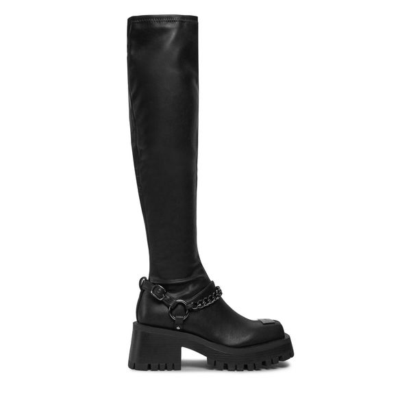 Steve Madden Čizme preko koljena Steve Madden Stompyard Boot SM19000046 SM19000046-001 Black