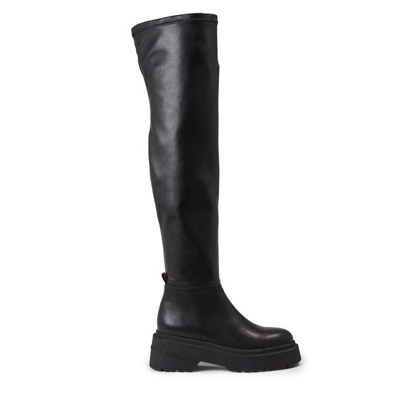 Tommy Jeans Čizme preko koljena Tommy Jeans Tjw Over The Knee Boots EN0EN02254 Black BDS
