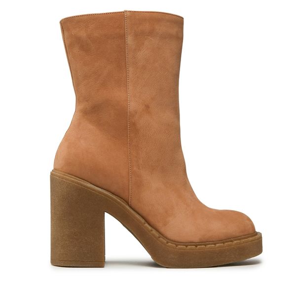 R.Polański Čizme R.Polański 1586 Camel Nubuk