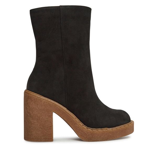 R.Polański Čizme R.Polański 1586 Czarny Nubuk