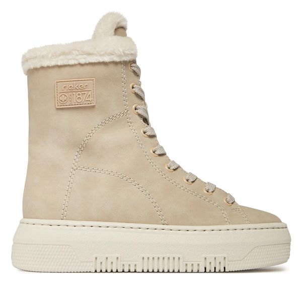 Rieker Čizme Rieker M1980-62 Ginger / Bianco 62