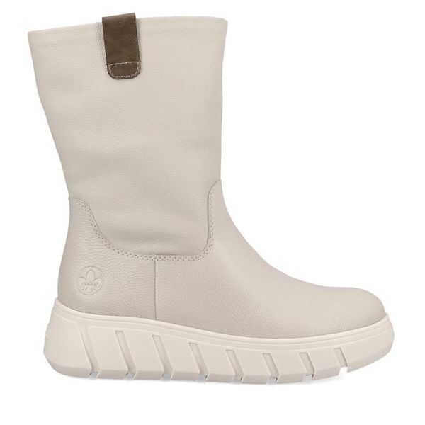 Rieker Čizme Rieker Y3553-60 Crema/Crema/Mogano 60