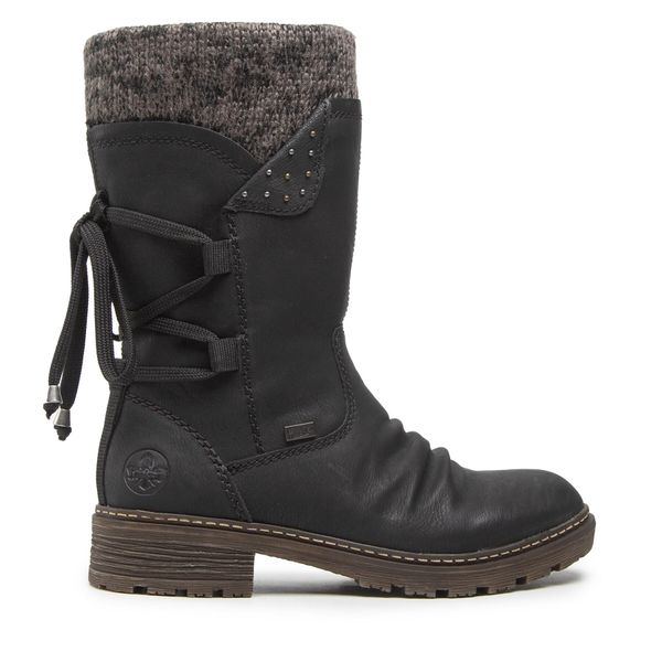Rieker Čizme Rieker Z4773-01 Schwarz