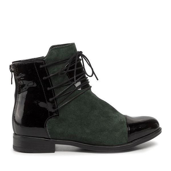 Roberto Čizme Roberto 288 Czarny Lakier/Butelka Welur