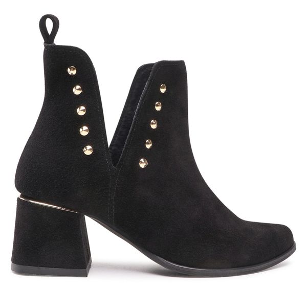 Roberto Čizme Roberto 3074/2/B Czarny Welur