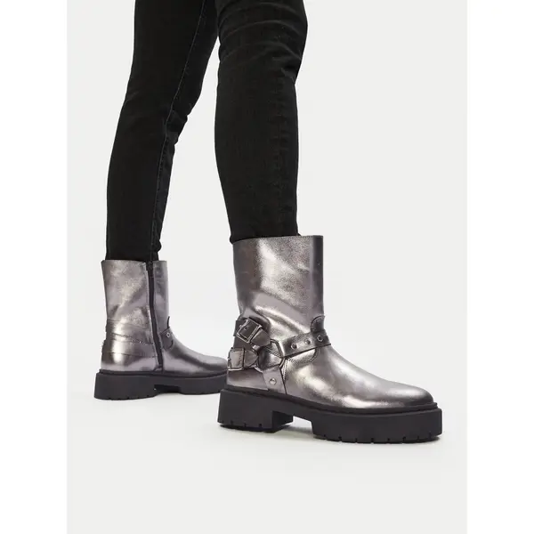 Steve Madden Čizme Steve Madden Zwart SM11003405 Siva