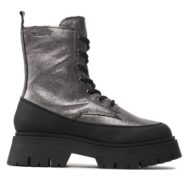 Tamaris Čizme Tamaris 1-25230-39 Silver Met/Blk 910