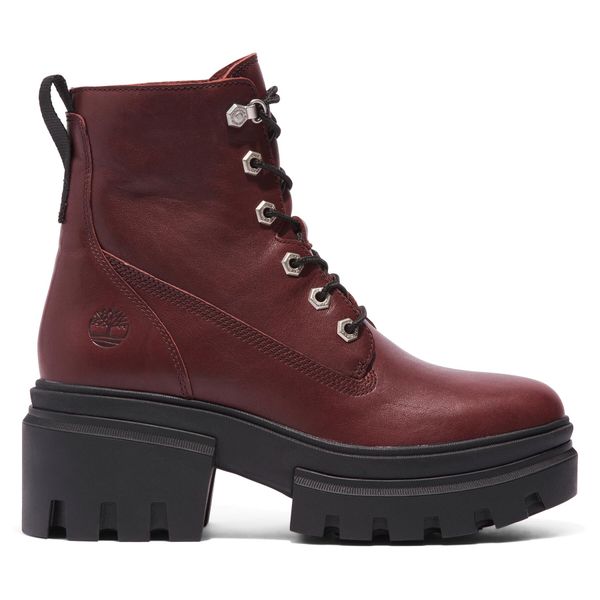 Timberland Čizme Timberland Everleigh Boot 6In Laceup TB0A41U6C601 Burgundy Full Grain