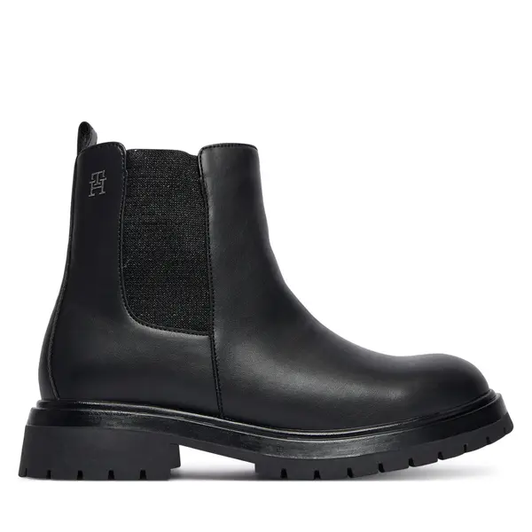 Tommy Hilfiger Čizme Tommy Hilfiger Chelsea Boot T3A5-34152-1355 D Crna
