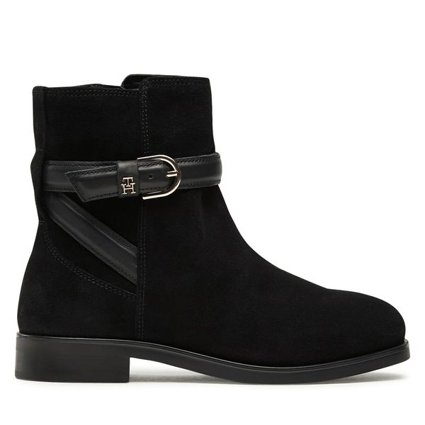Tommy Hilfiger Čizme Tommy Hilfiger Elevated Essential Boot Suede FW0FW07482 Black BDS