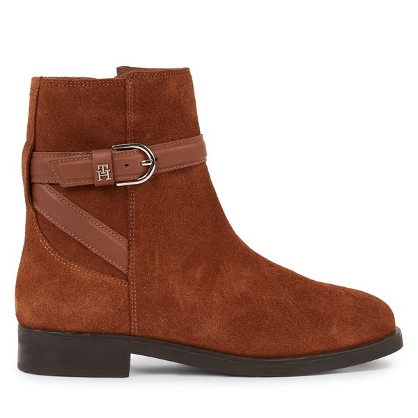 Tommy Hilfiger Čizme Tommy Hilfiger Elevated Essential Boot Suede FW0FW07482 Natural Cognac GTU
