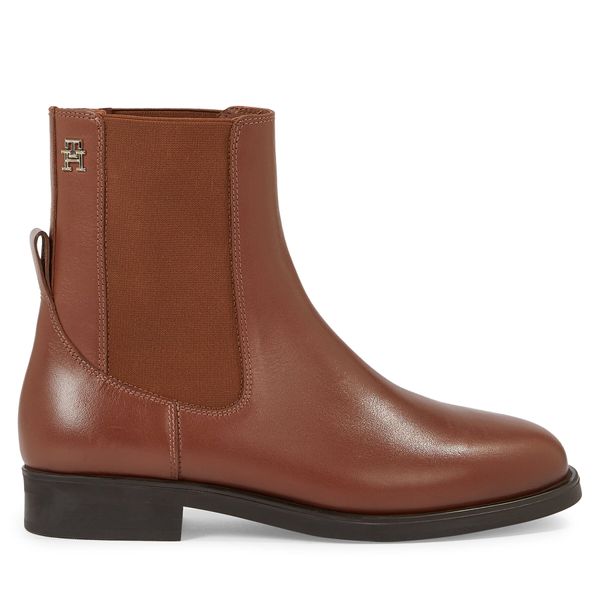 Tommy Hilfiger Čizme Tommy Hilfiger Elevated Essential Bootie FW0FW07483 Natural Cognac GTU