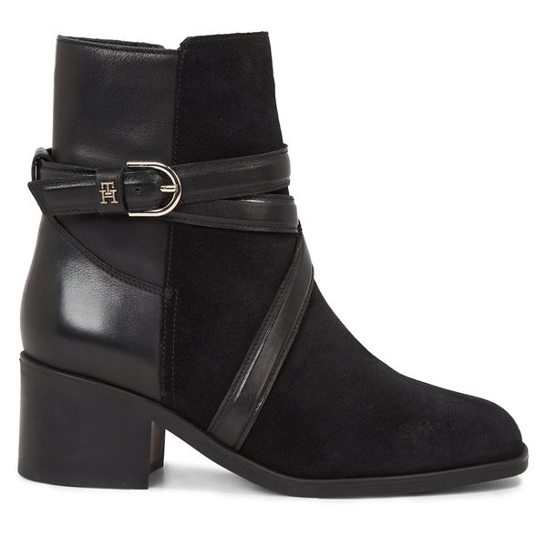 Tommy Hilfiger Čizme Tommy Hilfiger Elevated Essential Midheel Boot FW0FW07515 Black BDS