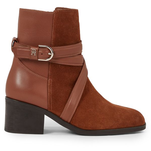 Tommy Hilfiger Čizme Tommy Hilfiger Elevated Essential Midheel Boot FW0FW07515 Natural Cognac GTU