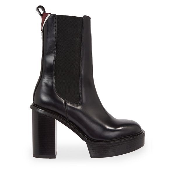 Tommy Hilfiger Čizme Tommy Hilfiger Elevated Plateau Chelsea Bootie FW0FW07542 Black BDS