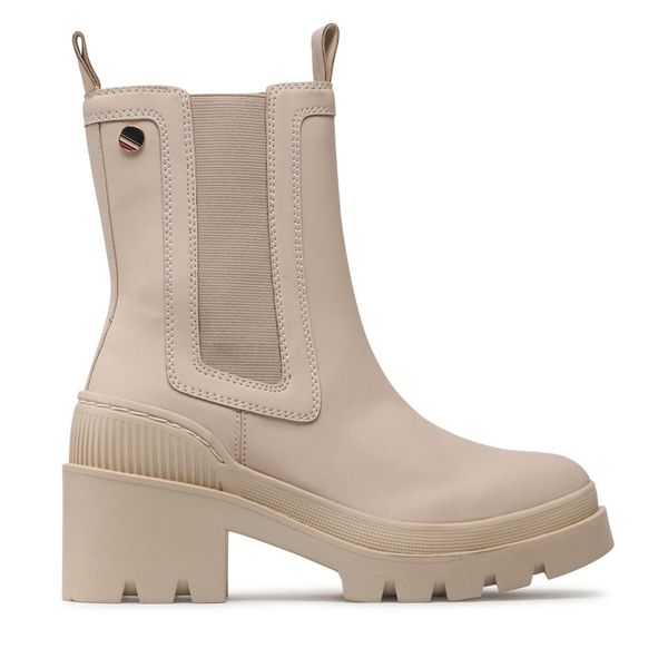 Tommy Hilfiger Čizme Tommy Hilfiger Heeled Chelsey Boot Bio FW0FW06677 Classic Beige ACI