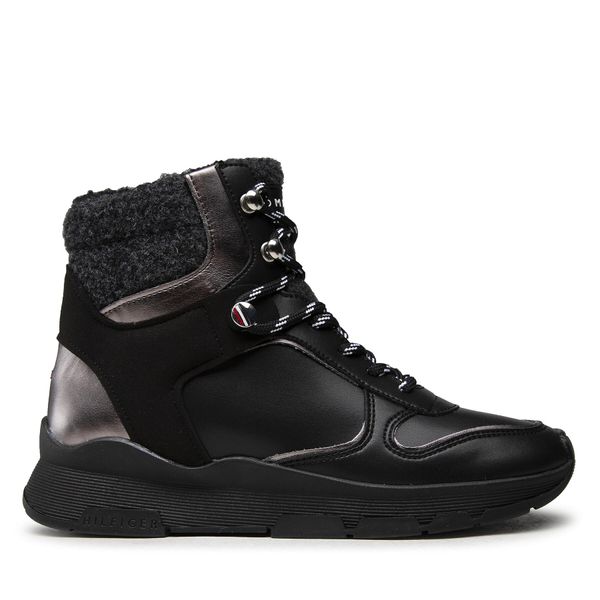 Tommy Hilfiger Čizme Tommy Hilfiger Outdoor Bootie FW0FW06074 Black BDS