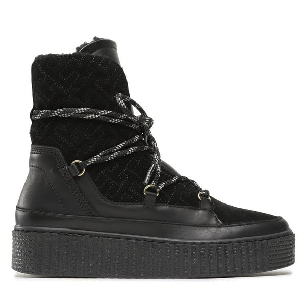Tommy Hilfiger Čizme Tommy Hilfiger Snow Boot Monogram FW0FW06852 Black BDS