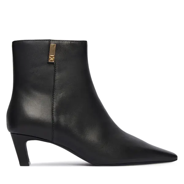 Tommy Hilfiger Čizme Tommy Hilfiger Th Square Toe Kitten Bootie FW0FW08768 Crna