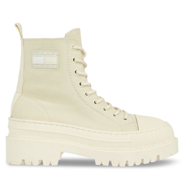 Tommy Hilfiger Čizme Tommy Hilfiger Tjw Foxing Canvas Boot EN0EN02216 Bleached Stone AEV