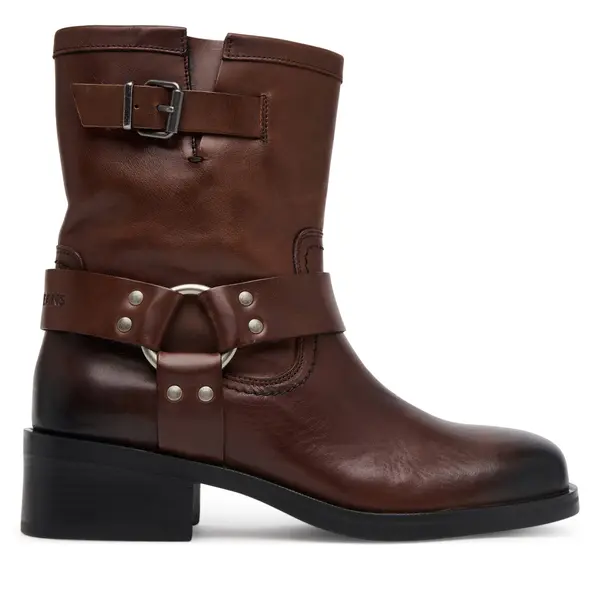 Tommy Jeans Čizme Tommy Jeans Tjw Biker EN0EN02811 Smeđa