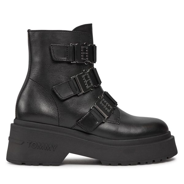 Tommy Jeans Čizme Tommy Jeans Tjw Chunky Boot Hardware EN0EN02443 Black BDS