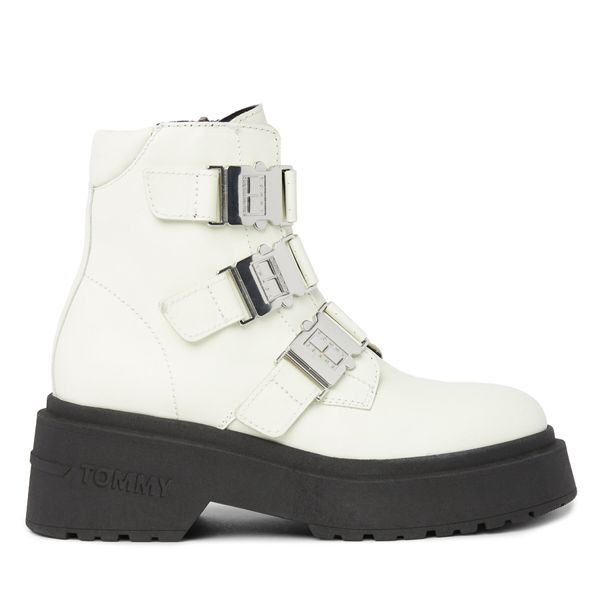 Tommy Jeans Čizme Tommy Jeans Tjw Chunky Boot Hardware EN0EN02443 Écru