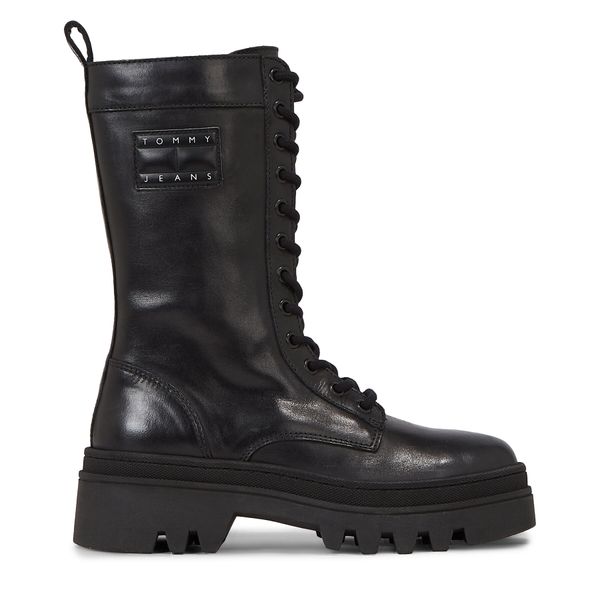 Tommy Jeans Čizme Tommy Jeans Tjw Fashion Lace Up EN0EN02296 Black BDS