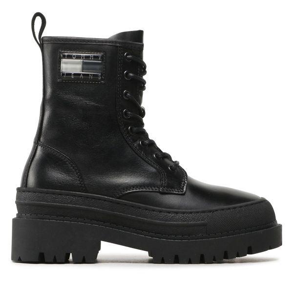 Tommy Jeans Čizme Tommy Jeans Tjw Foxing Lace Up EN0EN02217 Black BDS