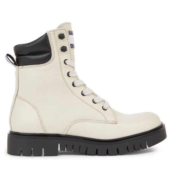 Tommy Jeans Čizme Tommy Jeans Tjw Lace Up Boot EN0EN02314 Bleached Stone AEV