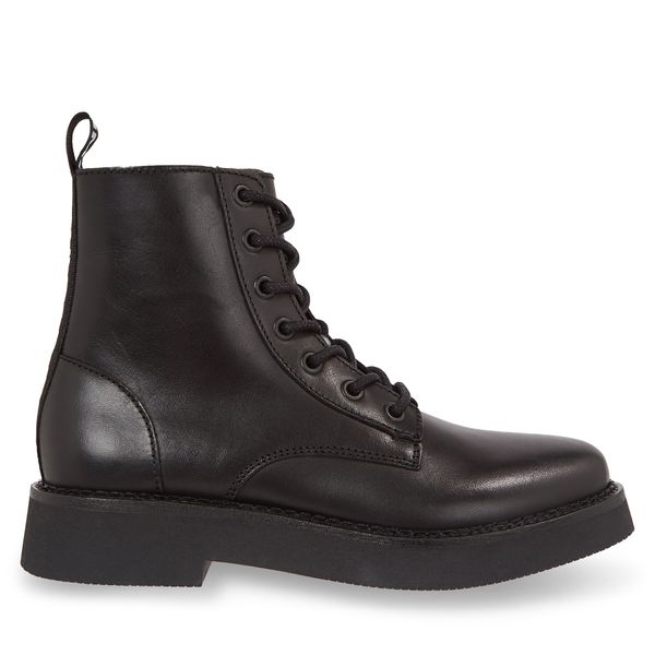 Tommy Jeans Čizme Tommy Jeans Tjw Lace Up Flat Boot EN0EN02310 Black BDS