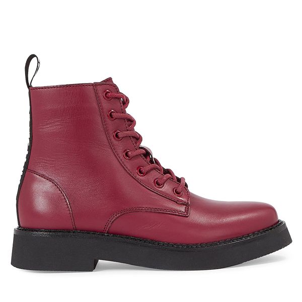Tommy Jeans Čizme Tommy Jeans Tjw Lace Up Flat EN0EN02310 Rouge XJS