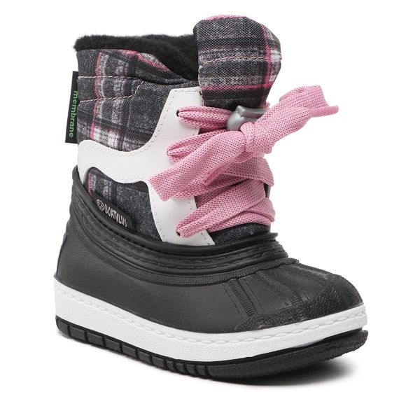 Boatilus Čizme za snijeg Boatilus Skaty Lace NS07-VAR.08ZV Plaid Grey/Pink