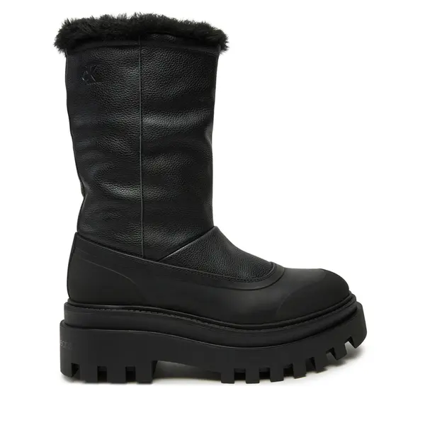 Calvin Klein Jeans Čizme za snijeg Calvin Klein Jeans Flatform Chelsea Boot Padded YW0YW01558 Crna