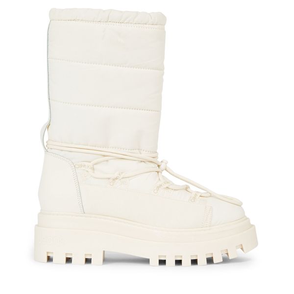 Calvin Klein Jeans Čizme za snijeg Calvin Klein Jeans Flatform Snow Boot Nylon Wn YW0YW01146 Creamy White YBI