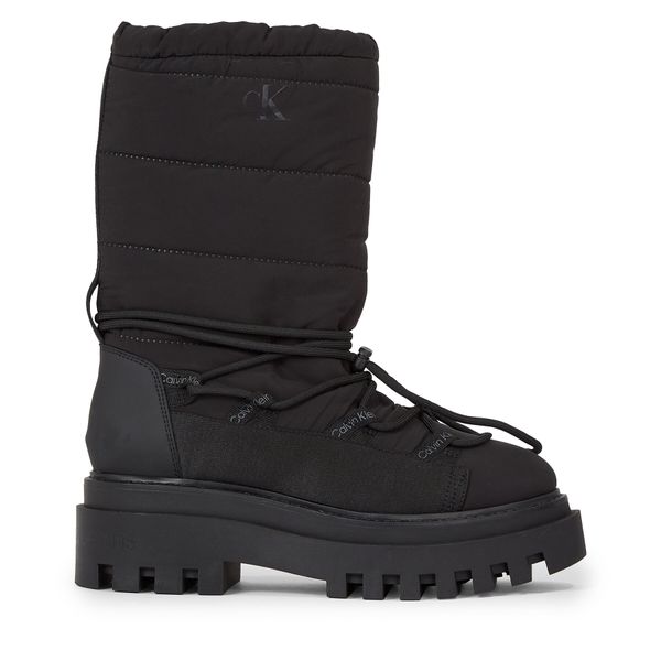 Calvin Klein Jeans Čizme za snijeg Calvin Klein Jeans Flatform Snow Boot Nylon Wn YW0YW01146 Triple Black 0GT