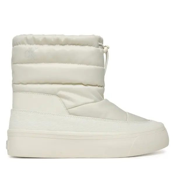 Calvin Klein Čizme za snijeg Calvin Klein Vulc Flatf Snowboot Nylon Mix Mg YW0YW01977 Bijela