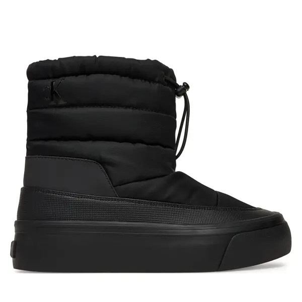Calvin Klein Čizme za snijeg Calvin Klein Vulc Flatf Snowboot Nylon Mix Mg YW0YW01977 Crna