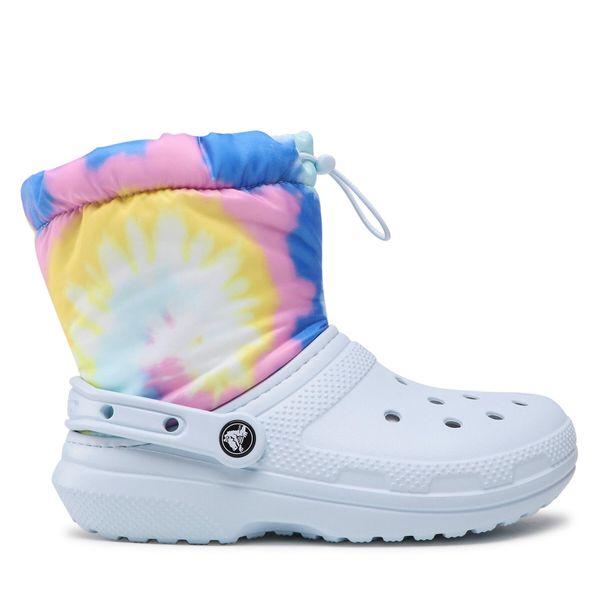 Crocs Čizme za snijeg Crocs Classic Lined Neo Puff Tie Dye 207328 Mineral Blue