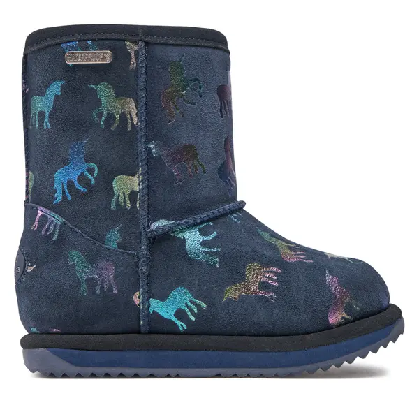 EMU Australia Čizme za snijeg EMU Australia Rainbow Unicorn Brumby K12373 Tamnoplava