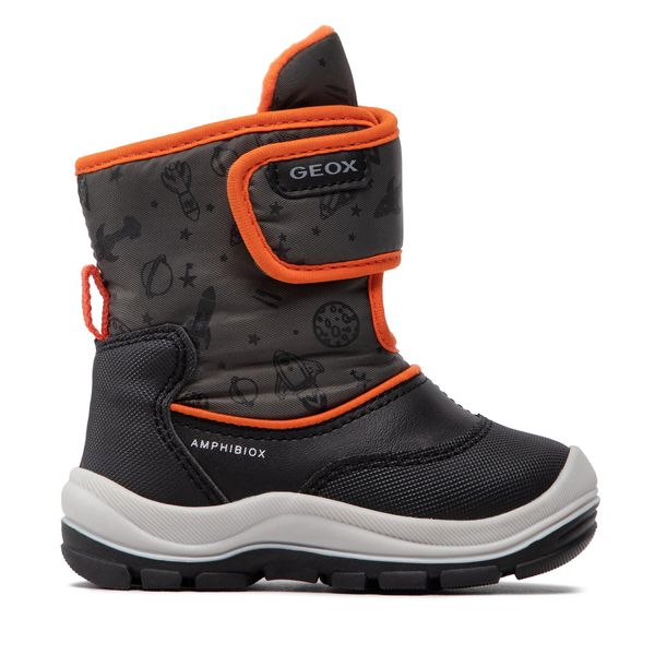 Geox Čizme za snijeg Geox B Flanfil B.B Abx E B263VE 0CEFU C9150 M Black/Fluo Orange